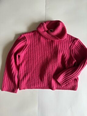 Universal Thread Hot Pink Ribbed Turtleneck Sweater